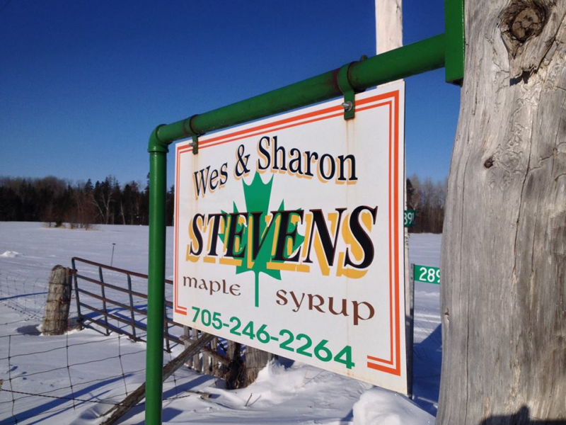 Wes and Sharon Stevens Maple Syrup